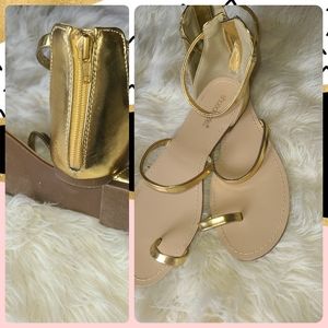Gold sandals